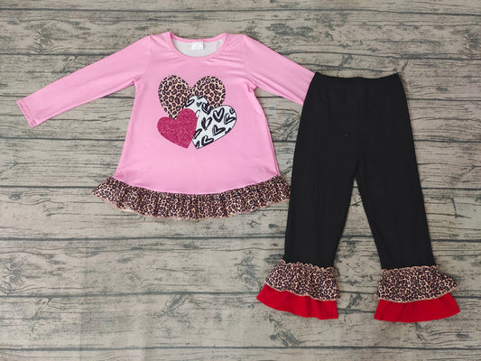 Valentine's Day Hearts Trio Boutique Pants Set