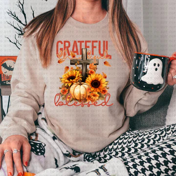 Cross Blessed and Grateful T-SHIRT