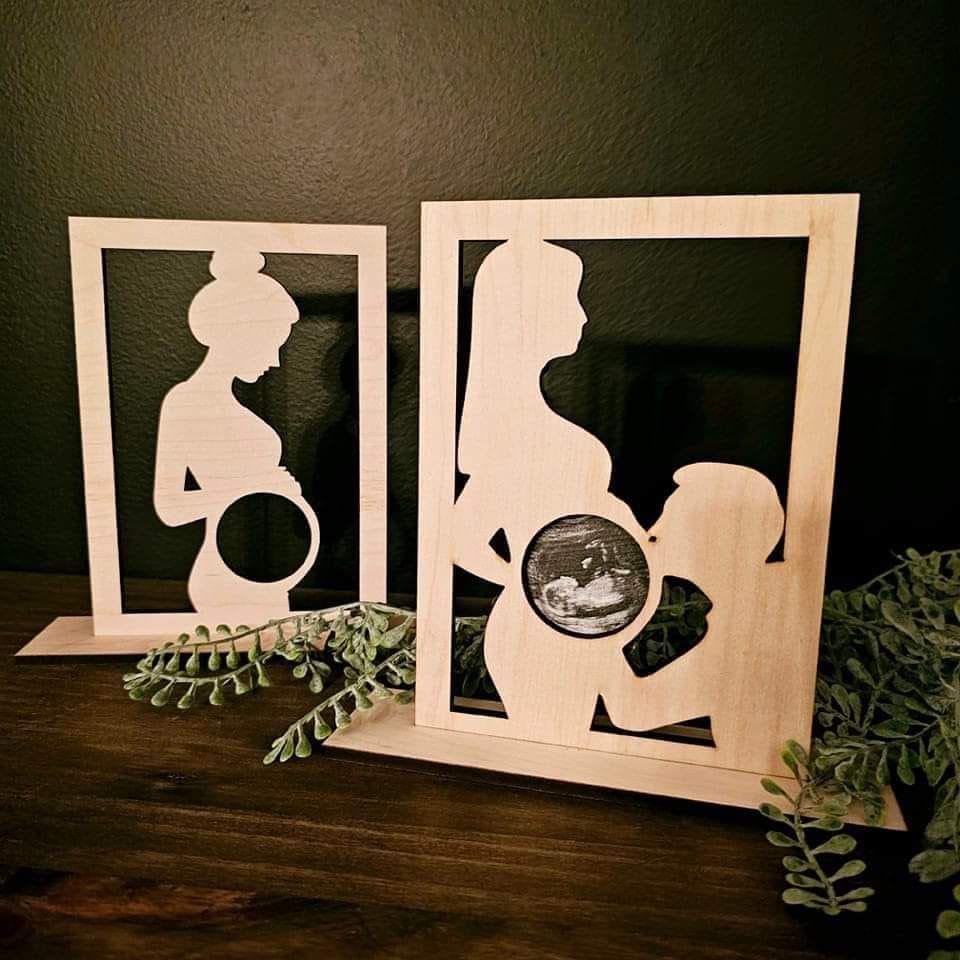 Ultrasound Mama or Mom and Dad Frame