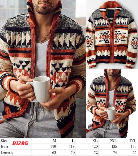 Men’s Aztec Cardigan Jacket