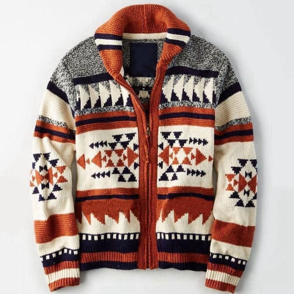 Men’s Aztec Cardigan Jacket