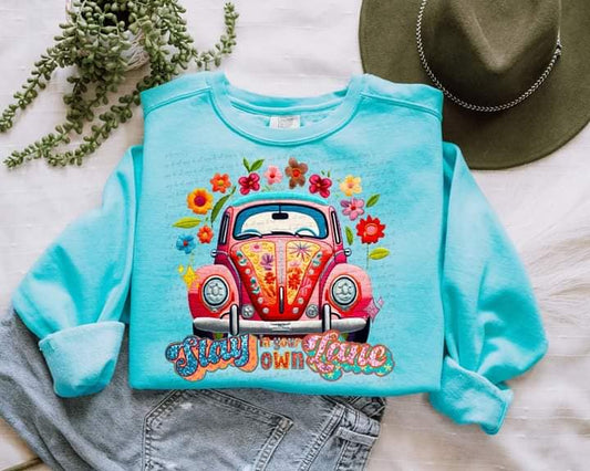 Hippie Bus Stay In Your Own Lane T-SHIRT