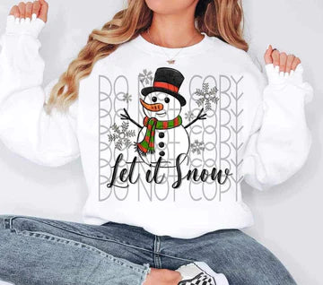 Let It Snow Snowman T-SHIRT