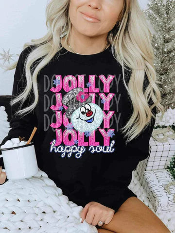 Jolly Jolly Jolly Happy Soul Snowman T-SHIRT