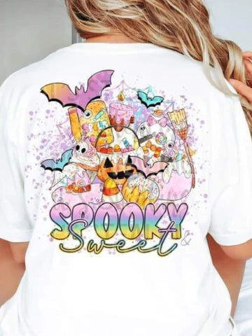 Spooky and Sweet T-SHIRT Front and Back