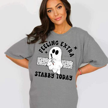 Feeling Extra Stabby Today Ghost T-SHIRT