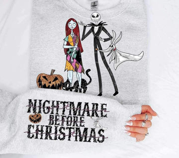 Skelly Nightmare SWEATSHIRT WITH SLEEVE DESIGN