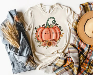 Fall is My Favorite Color Pumpkin T-SHIRT