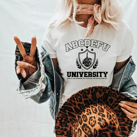 ABCDEFU University T-shirt