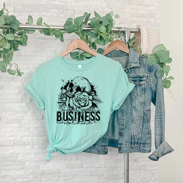 Mind Your Business Not Mine Skull T-shirt