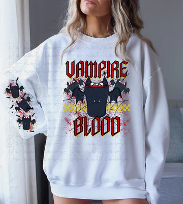 Vampire Blood SWEATSHIRT WITH SLEEVE DESIGN