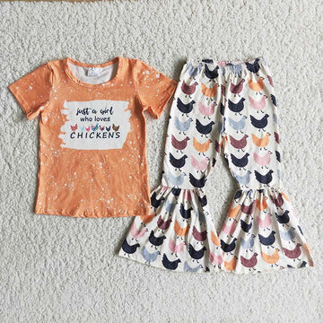 Western Chickens Boutique Pants/Shorts Set