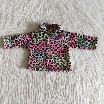 Sweater Jacket Cheetah Multi Color