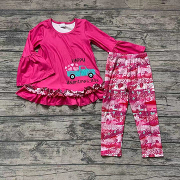 Valentine's Day Truck  Boutique Pants Set