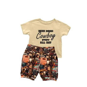 Western Boys Cowboy Stuff Boutique Pants/Shorts Set