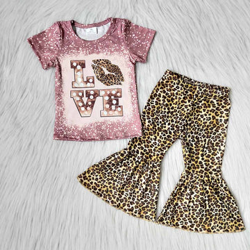 Valentine's Day Love Cheetah Boutique Pants Set