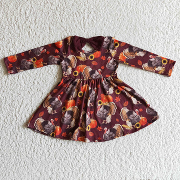 Thanksgiving Turkey Holiday Boutique Dress