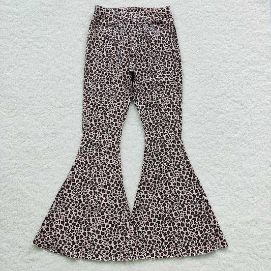 Women's Cheetah Flare Leg Denim Jeans